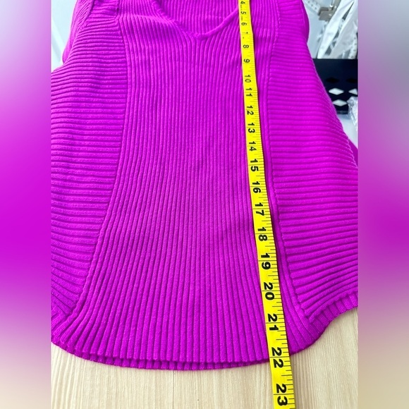 Inc International Concepts V-Neck Ribbed Knit Sweater Top in Pink Sz M - Picture 7 of 10